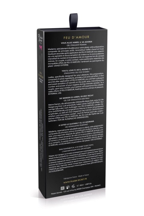 Żel stymulujący rozgrzewający Feu dAmour Secret Pleasure truskawkowy 30ml
