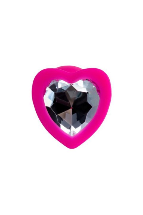 Korek analny ToDo Diamond Heart różowy miniaturowy 7 cm