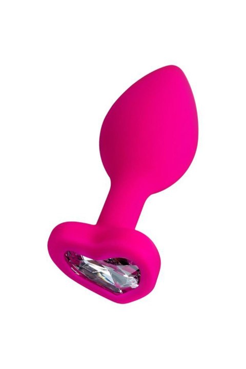 Korek analny ToDo Diamond Heart różowy miniaturowy 7 cm