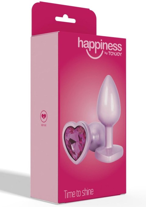 Korek analny aluminiowy Toyjoy Happiness Time To Shine różowy 7 cm