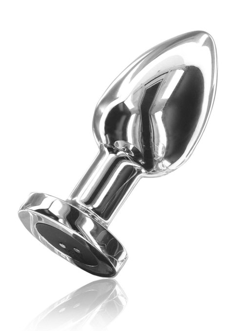 Korek analny wibrujący The Glider ToyJoy srebrny stalowy 8,5 cm USB