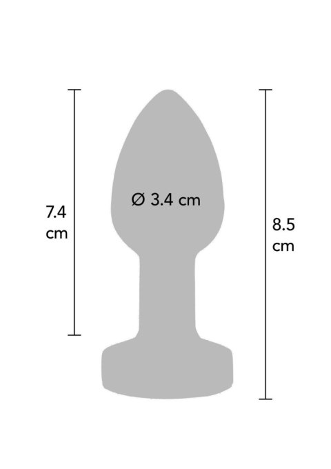 Korek analny wibrujący The Glider ToyJoy srebrny stalowy 8,5 cm USB