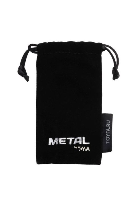 Mały korek analny złoty z rubinowym kryształkiem Metal by TOYFA
