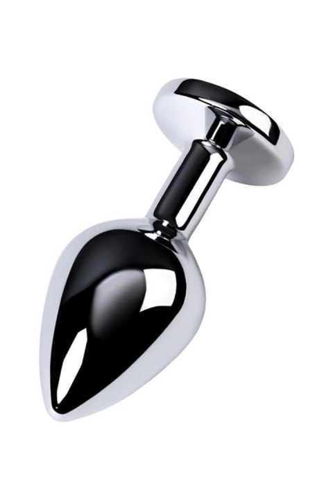 Srebrny korek analny TOYFA Metal z ametystowym kamieniem 8cm