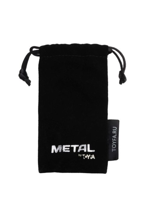 Srebrny korek analny z fioletowym kryształkiem serca Metal by TOYFA
