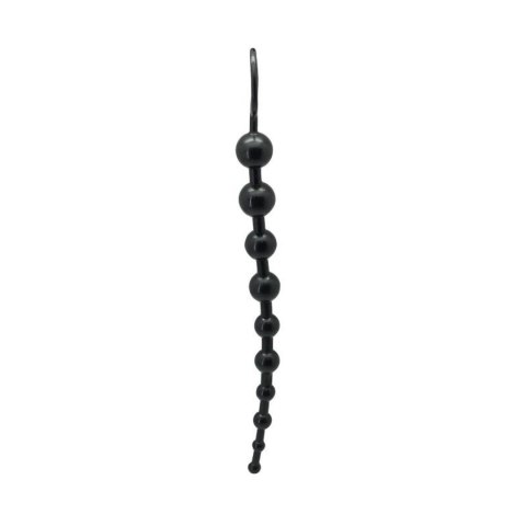 Stopniowany łańcuch analny Timeless Jelly 10 kulek PVC Toyz4lovers czarny