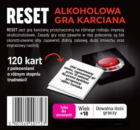 Alkoholowa gra karciana RESET Grammi