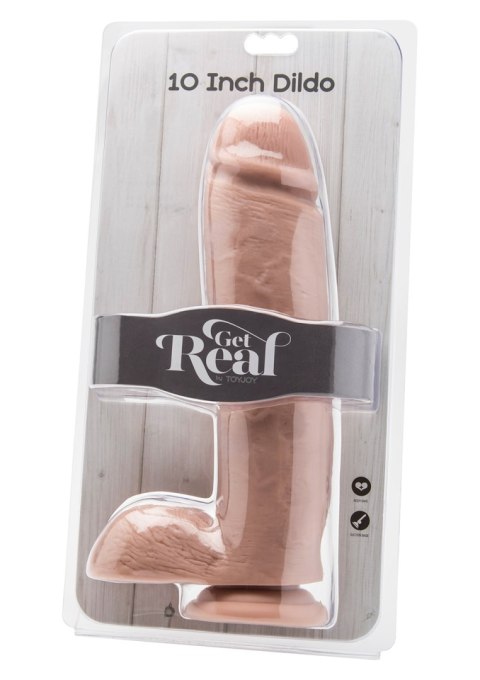 Dildo realistyczne z jądrami ToyJoy jasny 25.5 cm