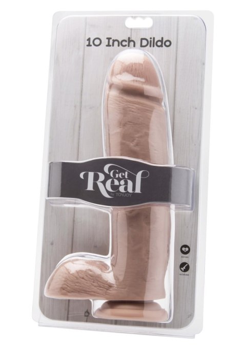 Dildo realistyczne z jądrami ToyJoy jasny 25.5 cm