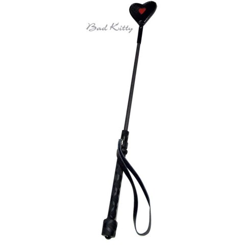 Mały czarno czerwony plon z końcówką serca Bad Kitty 45 cm