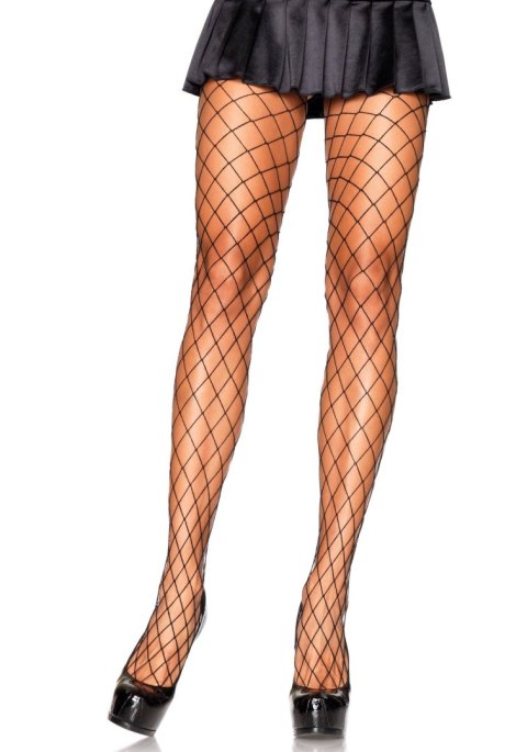 Rajstopy Leg Avenue Diamond Fishnet czarne