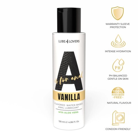 Lubrykant analny wodny waniliowy Lube4lovers 120 ml