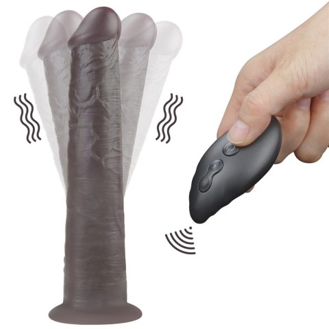 Dildo realistyczne Lovetoy dwuwarstwowe silikonowe 25 cm rotujące pilot