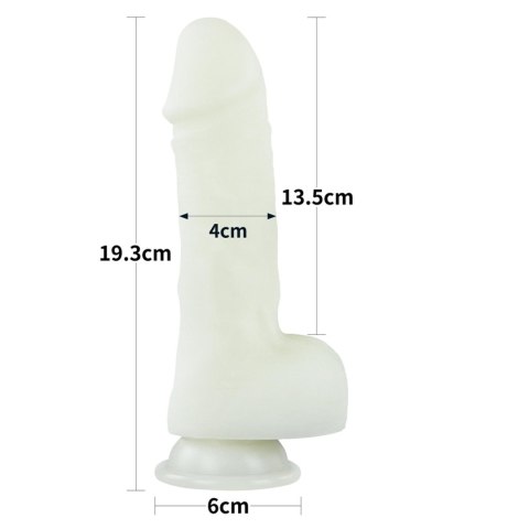 Dildo silikonowe świecące w ciemności Lovetoy Lumino Play 19 cm