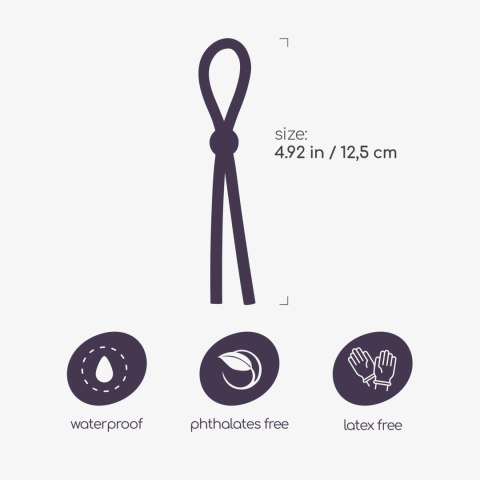 Pierścień erekcyjny Crushious Billy regulowany silikonowy 12,5 cm