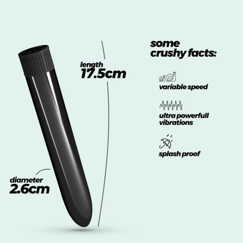 Wibrator Crushious Classic Vibe czarny 17,5 cm