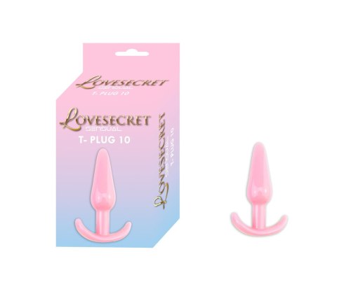 Korek analny Lovesecret Sensual T Plug 10 różowy 12,3 cm