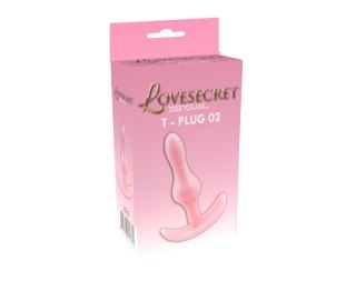 Korek analny Lovesecret T Plug różowy 8,5 cm