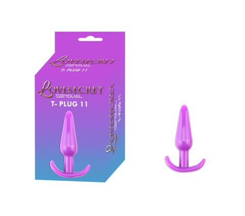 Korek analny elastyczny TPE Lovesecret Sensual fioletowy 12,3 cm