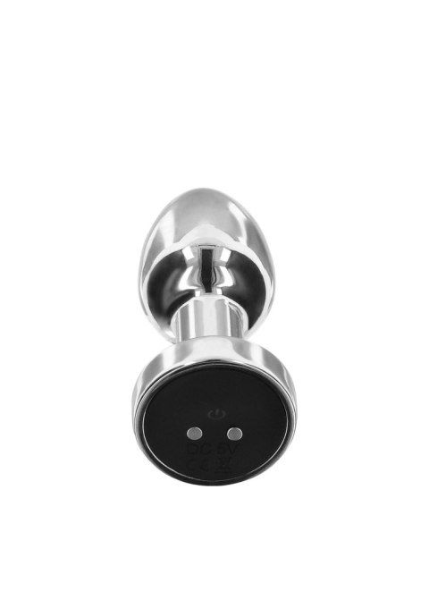 Korek analny wibrujący ToyJoy stalowy srebrny USB