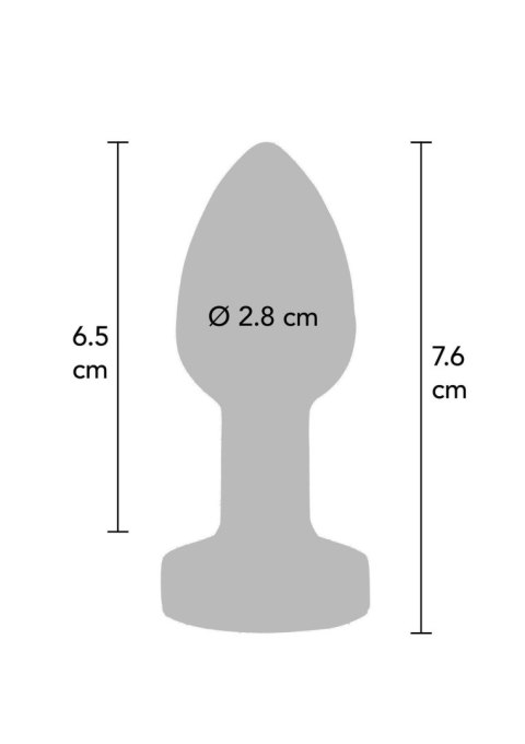 Korek analny wibrujący ToyJoy stalowy srebrny USB