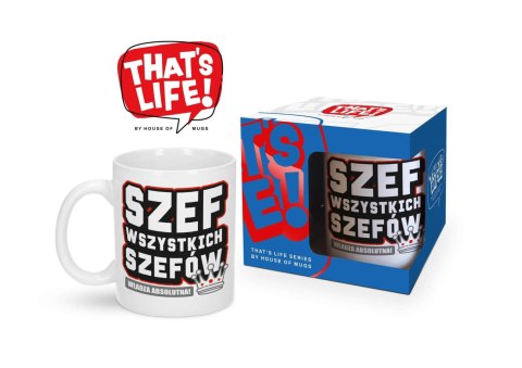 Kubek ceramiczny 300ml Szef wszystkich szefów House of Mugs