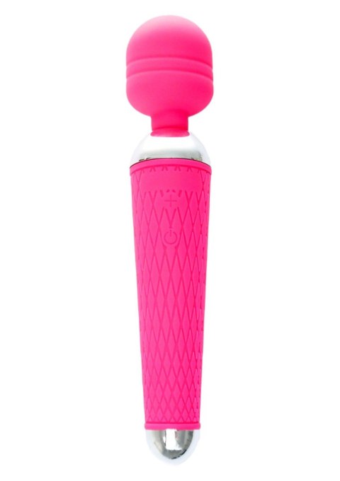 Masażer wand silikonowy B Series Magic różowy USB 19,5 cm 10 funkcji
