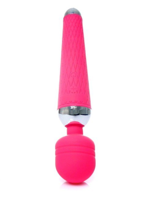 Masażer wand silikonowy B Series Magic różowy USB 19,5 cm 10 funkcji