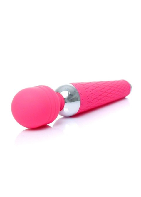 Masażer wand silikonowy B Series Magic różowy USB 19,5 cm 10 funkcji
