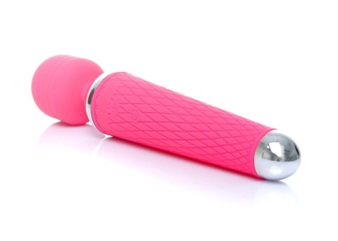 Masażer wand silikonowy B Series Magic różowy USB 19,5 cm 10 funkcji