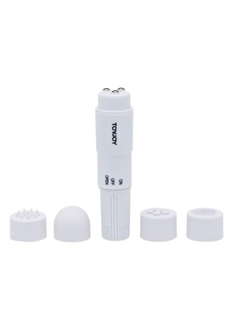 Mini wibrator ToyJoy Pocket Rocket biały 10,5 cm