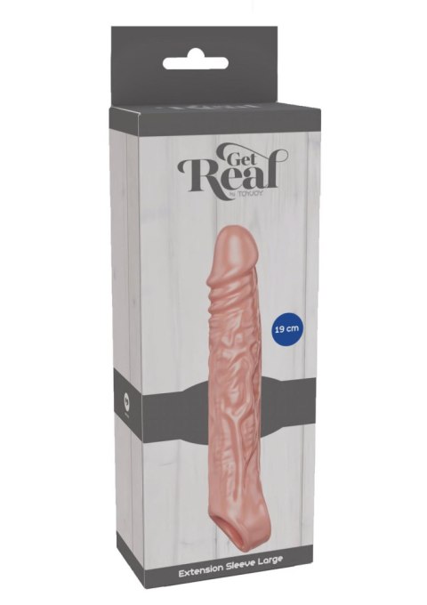 Nakładka erekcyjna ToyJoy Get Real Large 19 cm TPE