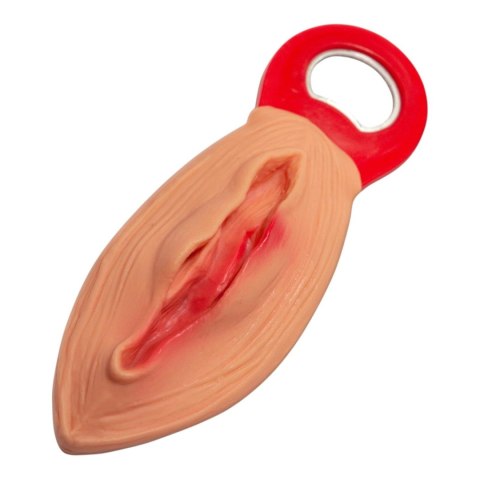 Otwieracz do butelek w kształcie cipki Kinky Pleasure złoty