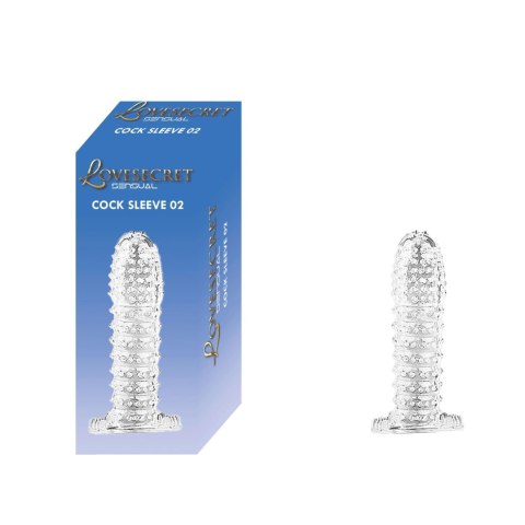 Rękaw na penisa przezroczysty z wypustkami Lovesecret 12,5 cm