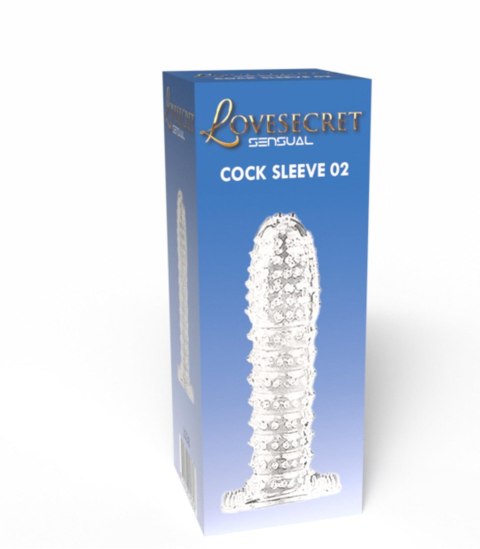 Rękaw na penisa przezroczysty z wypustkami Lovesecret 12,5 cm