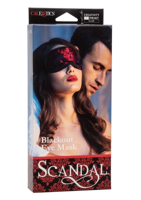 Maska na oczy Scandal Blackout Calexotics bordowa