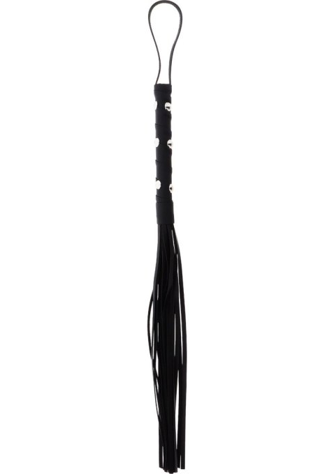 Pejcz z ćwiekami Hidden Desire czarny 56 cm