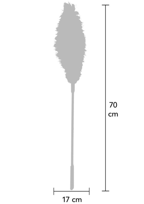 Piórko łaskoczące Double Feather Tickler różowe 68 cm