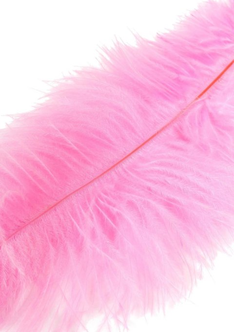Piórko łaskoczące Double Feather Tickler różowe 68 cm