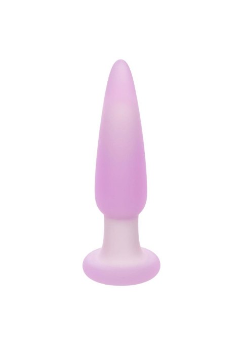 Plug analny wibrujący Calexotics Lavender Haze fioletowy silikonowy