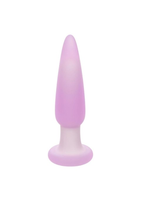 Plug analny wibrujący Calexotics Lavender Haze fioletowy silikonowy