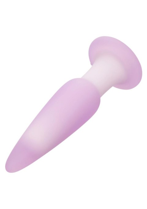 Plug analny wibrujący Calexotics Lavender Haze fioletowy silikonowy
