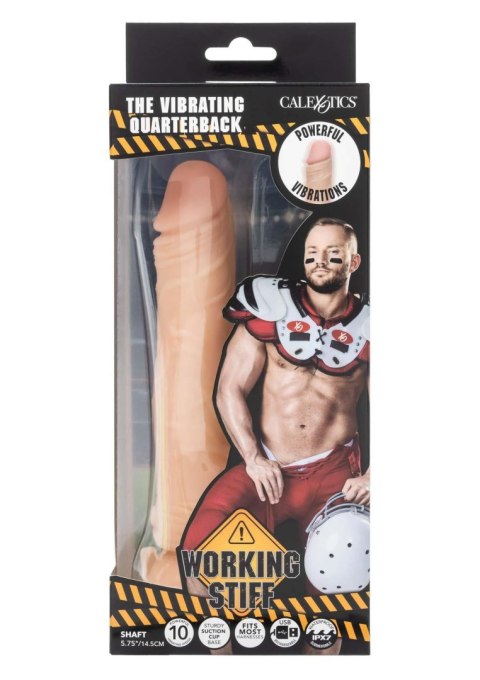 Wibrator realistyczny Quarterback wibrujący z przyssawką 19,75 cm