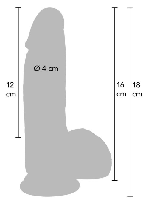Dildo realistyczne Hidden Desire Inferno silikonowe 16 cm