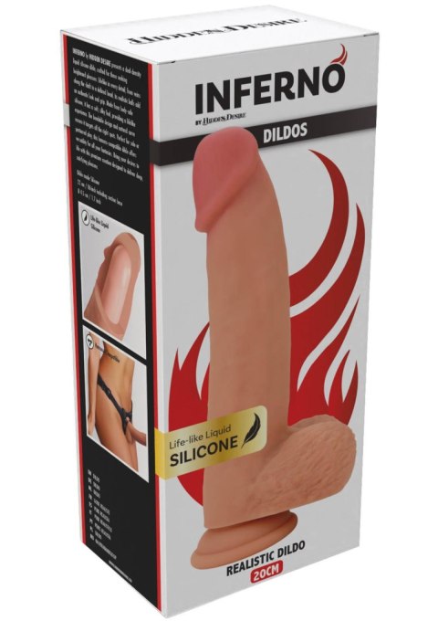 Dildo realistyczne z płynnego silikonu Hidden Desire 20 cm