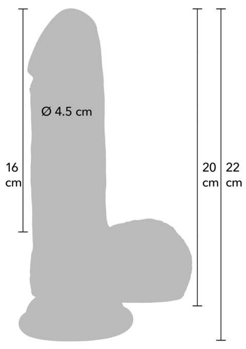 Dildo realistyczne z płynnego silikonu Hidden Desire 20 cm