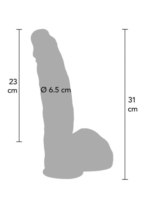 Dildo ultrarealistyczne Inferno Hidden Desire silikonowe 31 cm z przyssawką