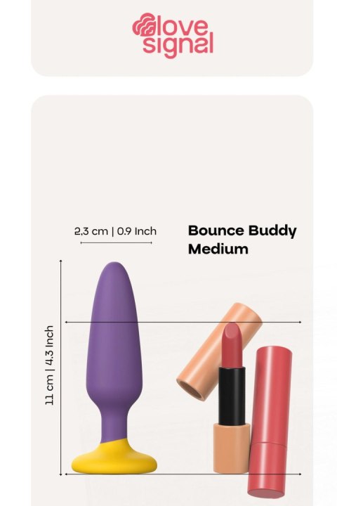Korek analny silikonowy Bounce Buddy Medium Dream Toys 11 cm