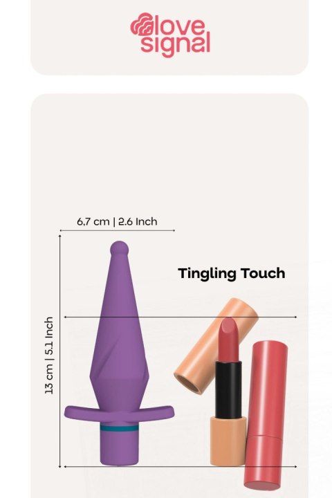 Korek analny wibrujący Tingling Touch Dream Toys silikonowy 13 cm USB