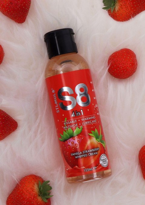 Lubrykant 4w1 deserowy Stimul8 S8 truskawkowy 125ml